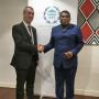 13 October 2022 National Assembly Speaker Dr Vladimir Orlic and Secretary-General of the Inter-Parliamentary Union, Martin Chungong